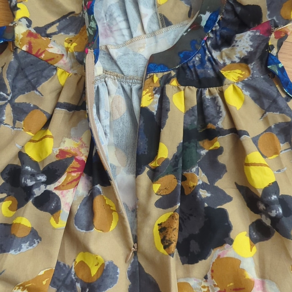 Rachel Roy Floral Cross Front Mini Dress XS - Picture 11 of 12